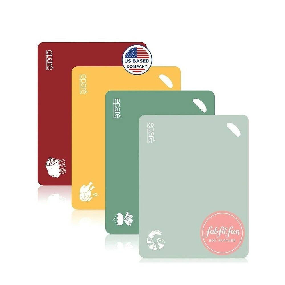 Plastic Cutting Board Mat Set – Large Flexible Chopping Boards – Kitchen Mats